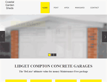 Tablet Screenshot of coastalsheds.com